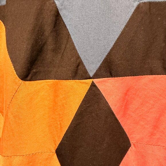 BODE - Rainbow Star Quilt Patchwork Cotton Shirt - Black / Large - Picture 5 of 10